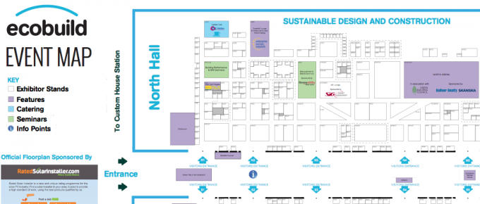 Ecobuild 2014 exhibition map